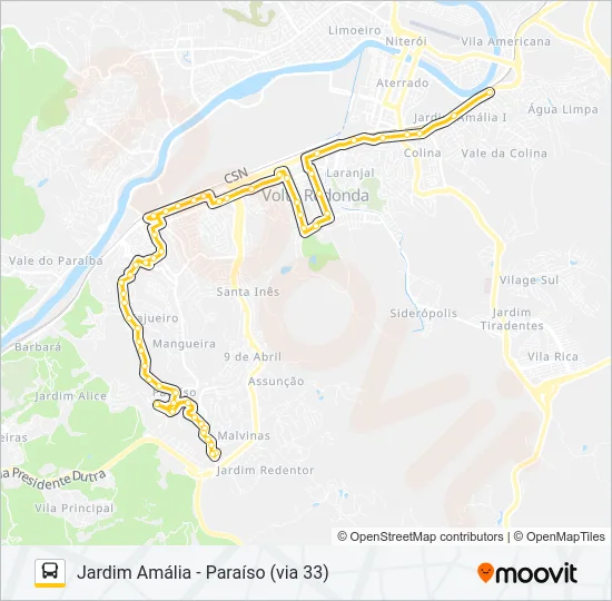 P716 Bus Line Map