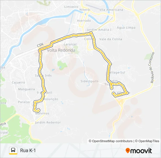 P717 Bus Line Map