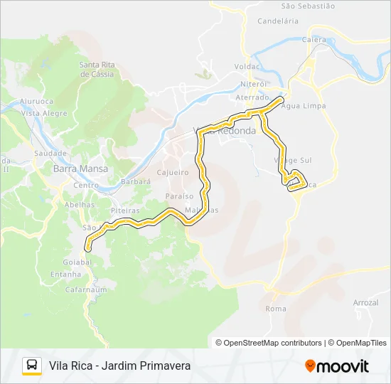 P750 Bus Line Map