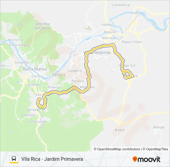 P750 Bus Line Map