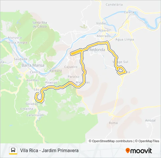 P750 Bus Line Map