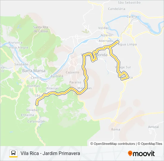 P750 Bus Line Map