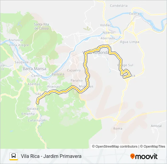 P750 Bus Line Map