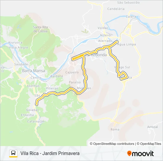 P750 Bus Line Map