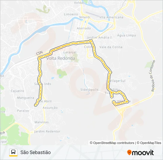 P710A Bus Line Map