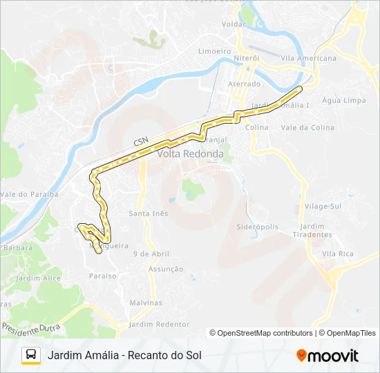 P715A Bus Line Map