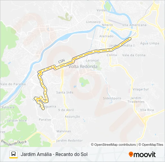 P715A Bus Line Map