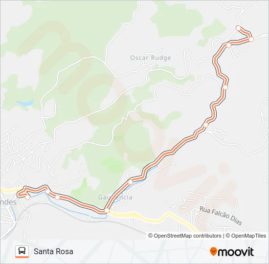 SANTA ROSA Bus Line Map