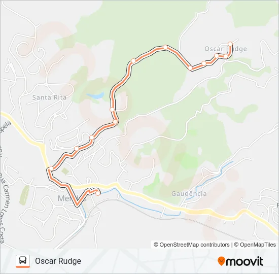 OSCAR RUDGE Bus Line Map