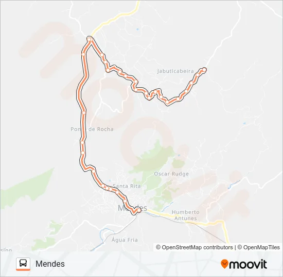 JABUTICABEIRA Bus Line Map