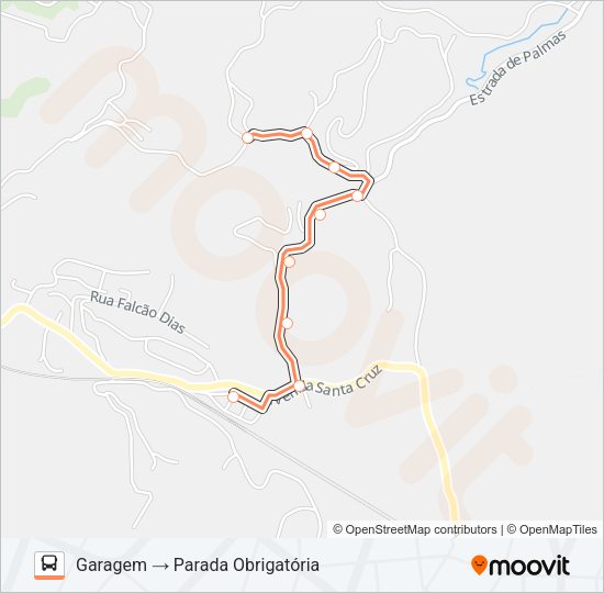 Mapa da linha HUMBERTO ANTUNES de ônibus