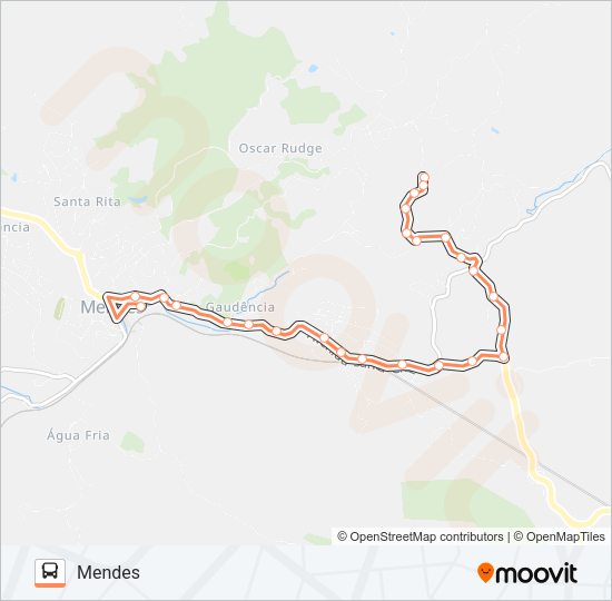 Mapa da linha HUMBERTO ANTUNES de ônibus