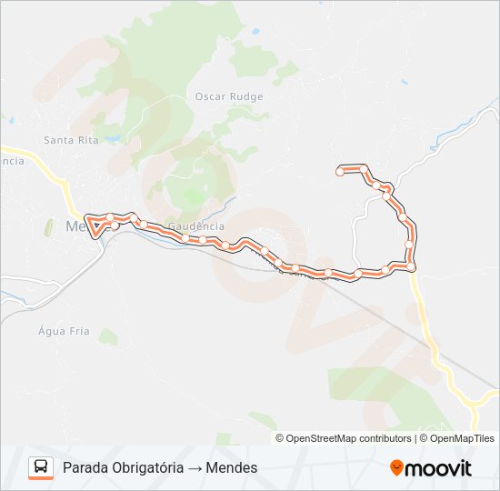 Mapa da linha HUMBERTO ANTUNES de ônibus