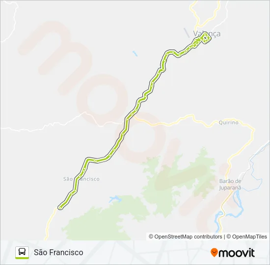 SÃO FRANCISCO Bus Line Map