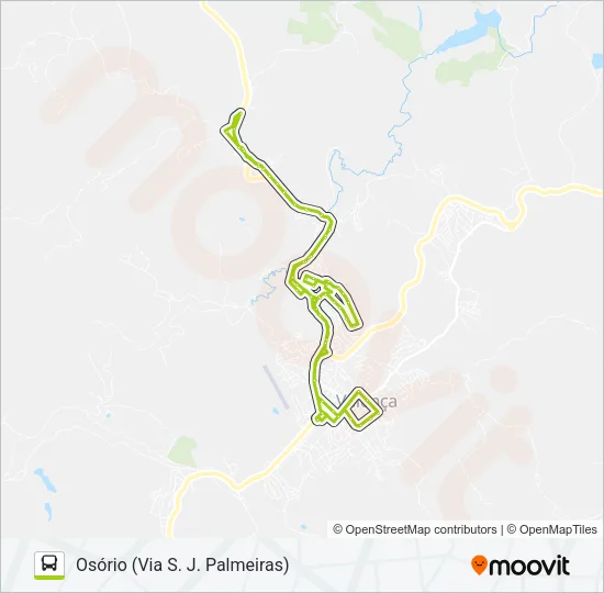 OSÓRIO Bus Line Map