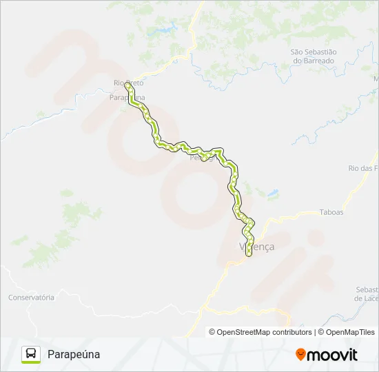 PARAPEÚNA Bus Line Map