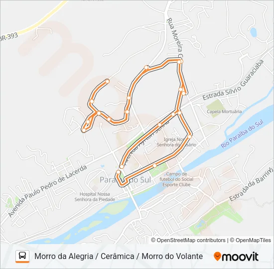 103 Bus Line Map