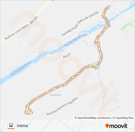 110 Bus Line Map