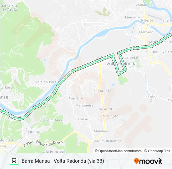 P195 Bus Line Map
