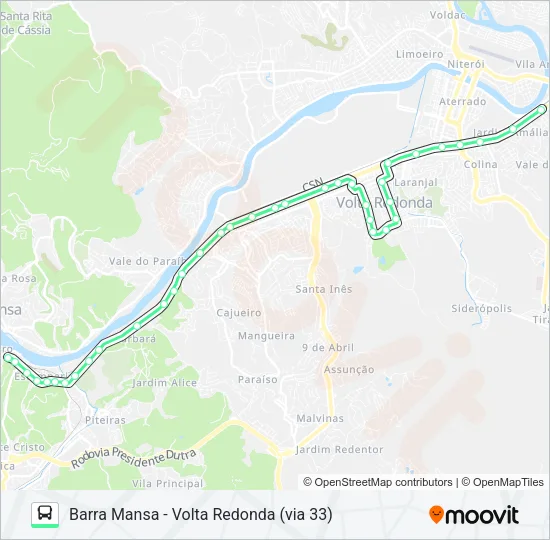 P195 Bus Line Map