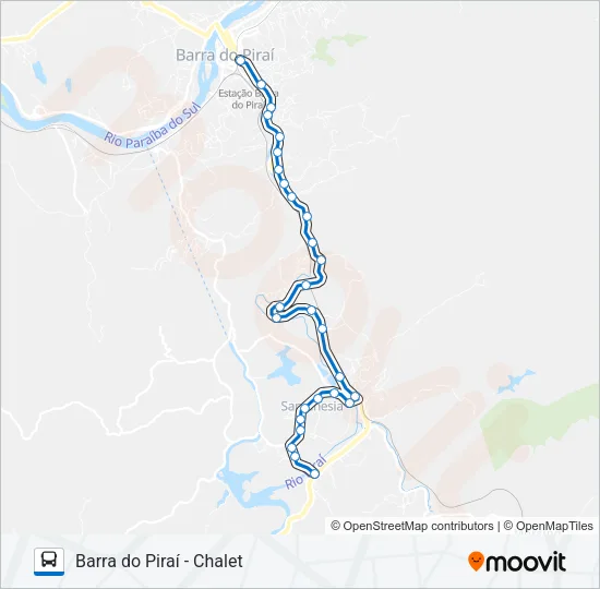 P455 Bus Line Map