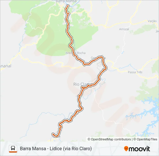 P551 Bus Line Map