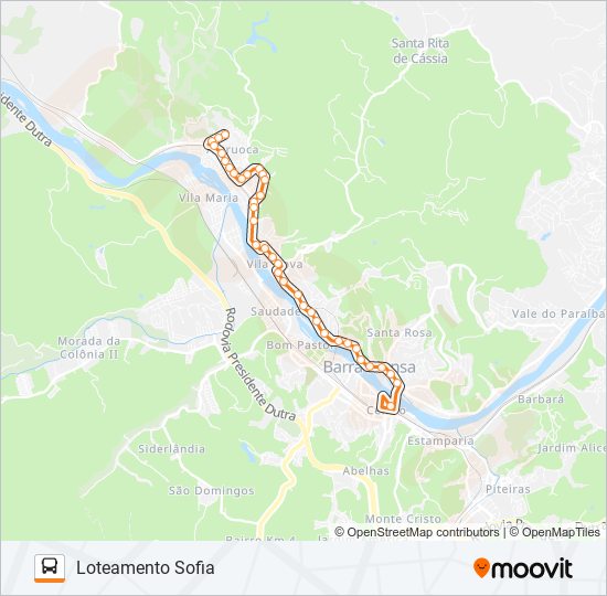 Mapa de CL011 de autobús