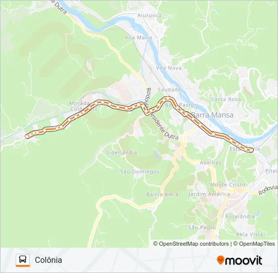 TR501-01 Bus Line Map