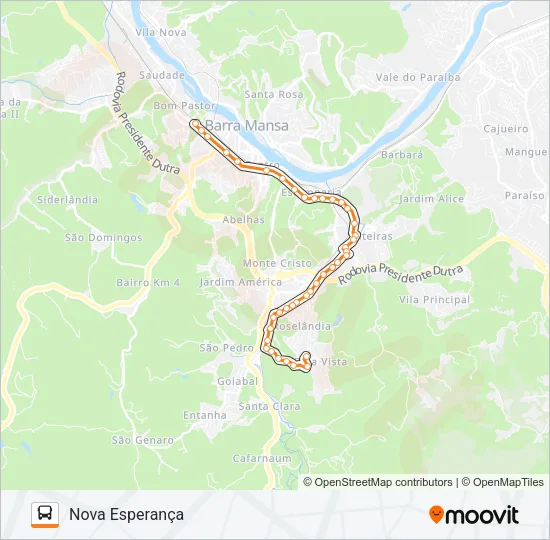 TR801-01 Bus Line Map