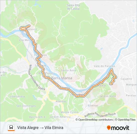 TR190-01 Bus Line Map