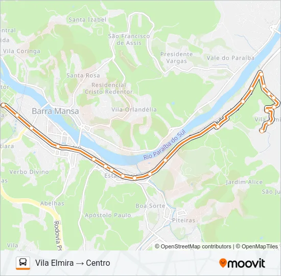 TR190-01 Bus Line Map