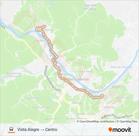 TR190-01 Bus Line Map