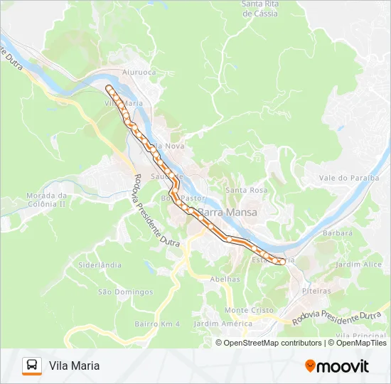TR492-02 Bus Line Map