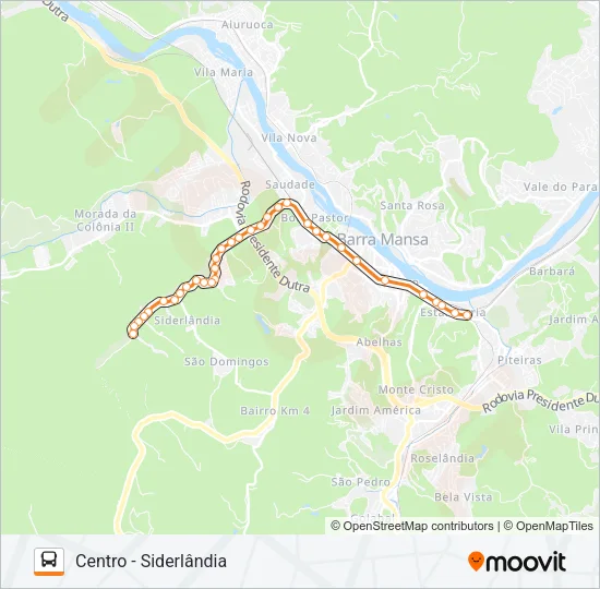 TR054-01 Bus Line Map