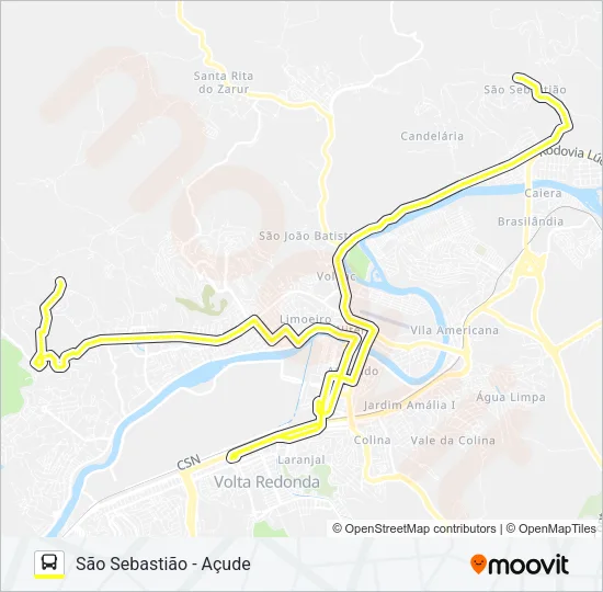 225 Bus Line Map