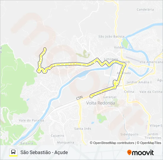 225 Bus Line Map
