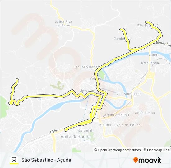 225 Bus Line Map