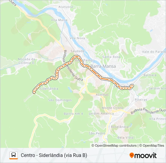 TR054-03 Bus Line Map