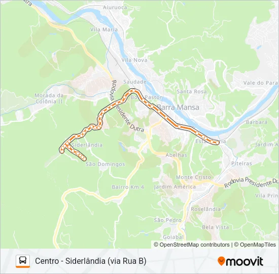 TR054-03 Bus Line Map