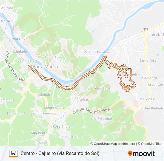TR501-06 Bus Line Map