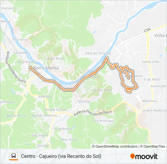TR501-06 Bus Line Map