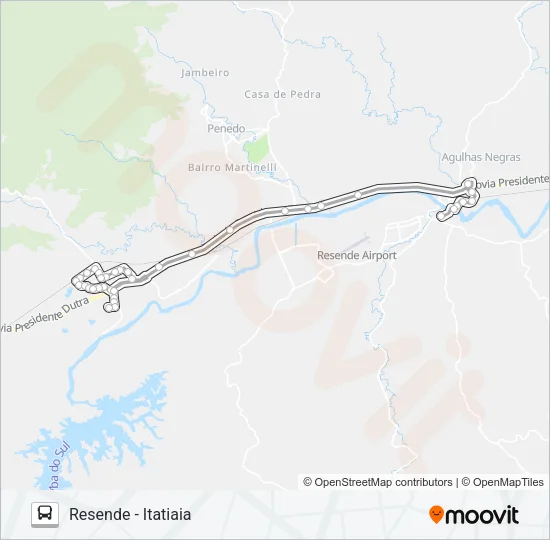 P135 Bus Line Map