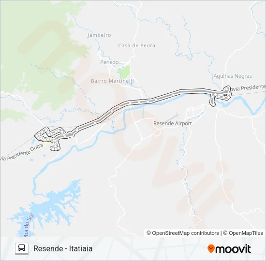 P135 Bus Line Map