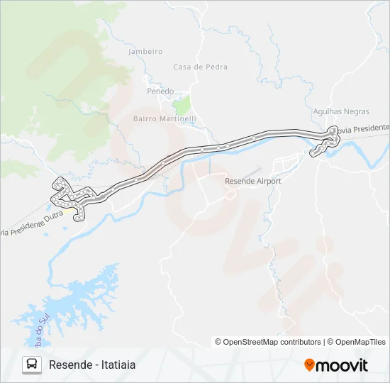 P135 Bus Line Map