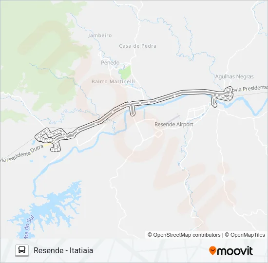P135 Bus Line Map