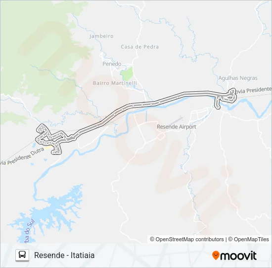 P135 Bus Line Map