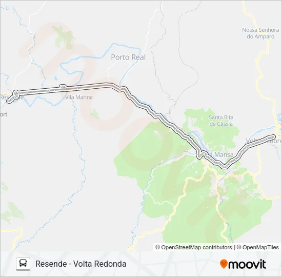 P185 Bus Line Map