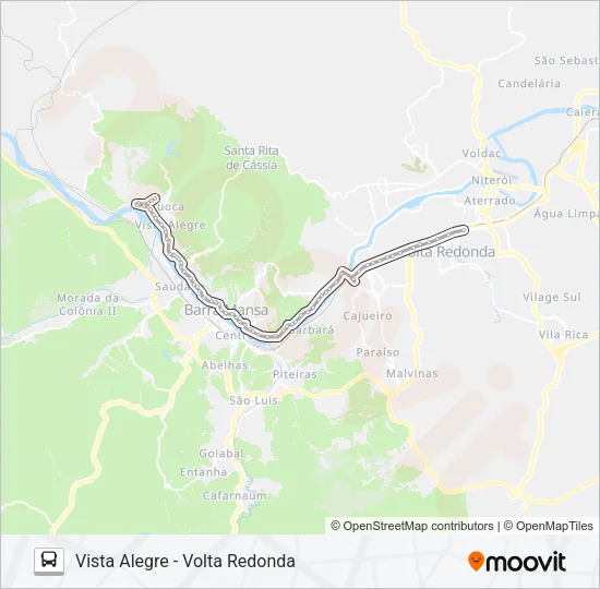 P501 Bus Line Map