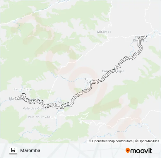 P525 Bus Line Map