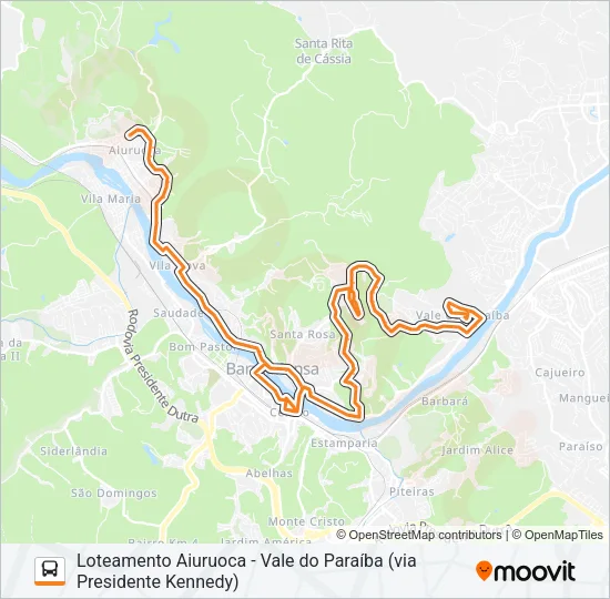 TR130-01 Bus Line Map